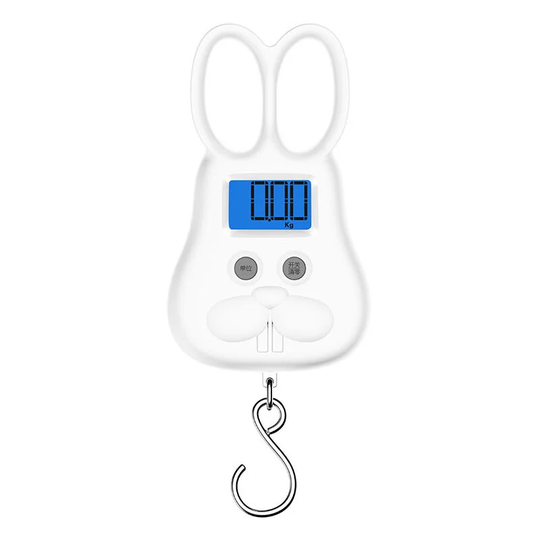 Benobby Kids - 2pcs Rabbit Rechargeable Electronic Luggage Scale Portable Scale Electronic Luggage Scale Maximum 50Kg Electronic Scale/Tare