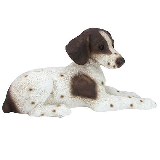 Pointer Puppy Dog Statue